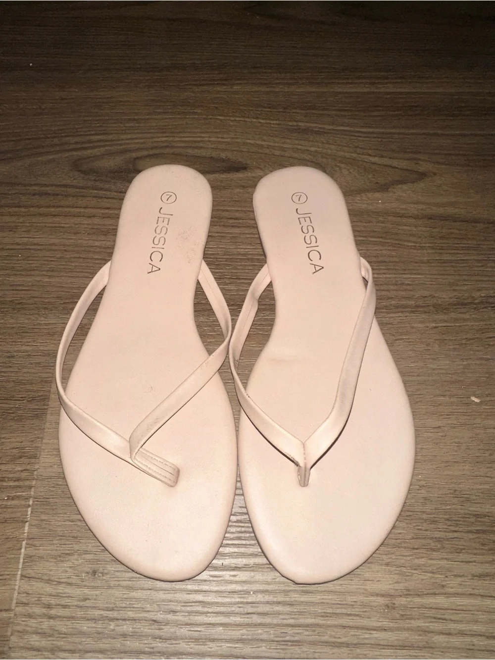 Jessica Women's cream blush Minimalist Flip Flop Sandals